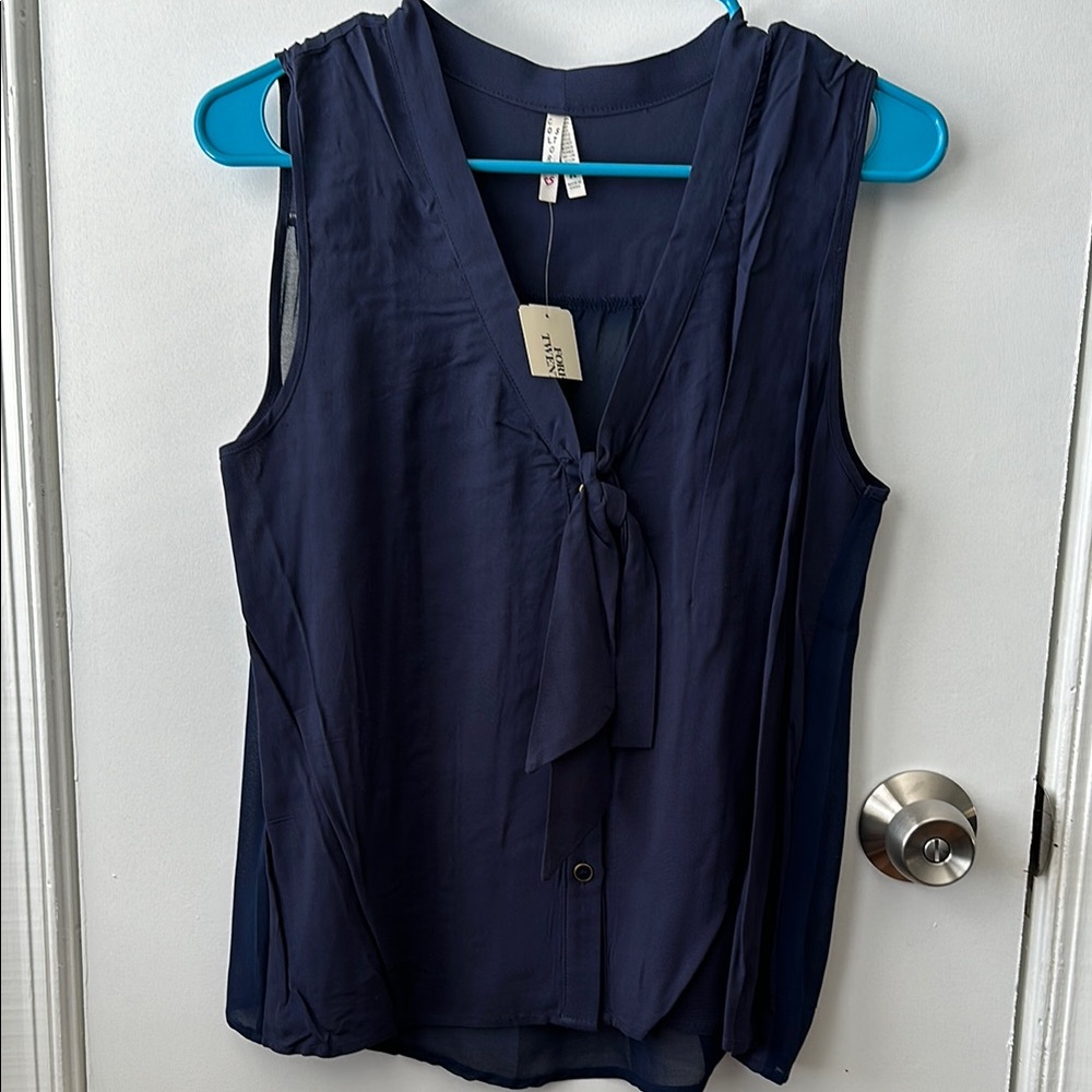 Navy Blue Blouse